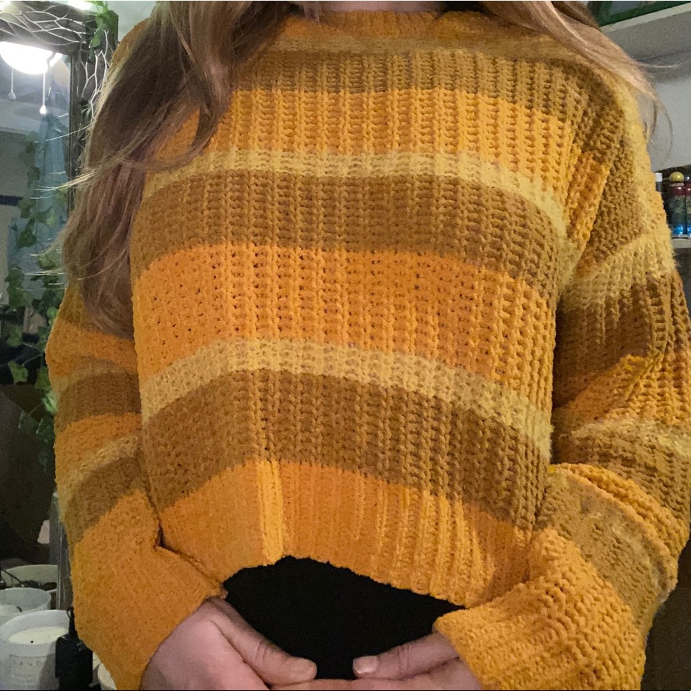 Yellow Striped Sweater